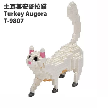 【Tico 微型積木】T-9807 寵物貓系列-土耳其安哥拉貓 Turkey Augora