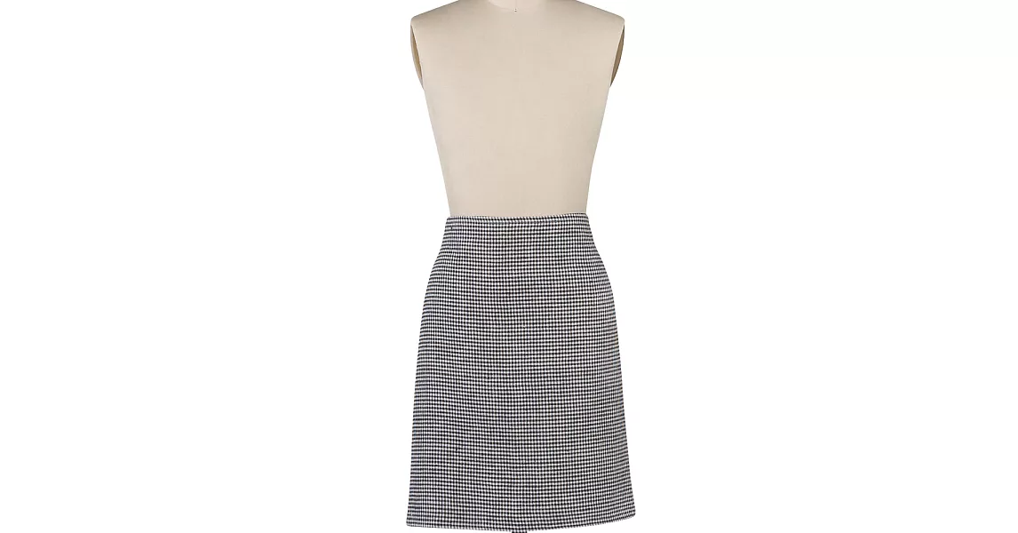 《DANICA》半身短圍裙(黑白格)