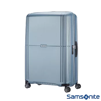 Samsonite新秀麗 28吋Orfeo 簡約方正線條PC嵌入式TSA海關鎖行李箱(銀藍)