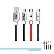 TOTU拓途 涵系列 1M 快充 Micro USB扁線編織數據傳輸線(BMA-08) 各廠牌適用/ 電源連接充電線黑色