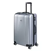 【BENTLEY】28吋 PC+ABS 蜂巢纹拉鍊款輕量行李箱 -銀
