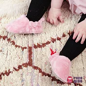 英國 POCONIDO 手工嬰兒絨絨鞋 (糖果粉)6-12個月