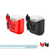 TOTU拓途 無線耳機保護套(F-014) AirPods適用/ 收納套/ 矽膠套/ 運動/ 防摔抗震紅色
