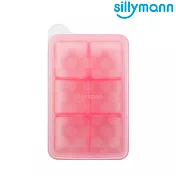 【韓國sillymann】100%鉑金矽膠副食品分裝盒(6格)粉色