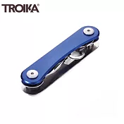 德國TROIKA聰明工具CLEVER KEY鑰匙圈KCL81(6功能:一字起子/開瓶器/登山扣/扳手/翼形螺絲工具/)-藍色 藍色