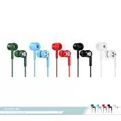 JOYROOM機樂堂 風彩綻放 入耳式耳機 (E102S) 3.5mm各廠牌適用/ 線控接聽鍵/ 免持聽筒紅色