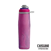 【美國 CamelBak】710ml Peak Fitness運動保冰噴射水瓶 粉紅