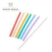 【MARCUS&MARCUS】動物樂園果凍矽膠吸管7件組