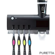 美國Puretta第二代LED紫外線牙刷架 LZ-3黑色