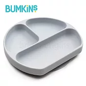 美國 Bumkins 矽膠餐盤(灰色) 灰色