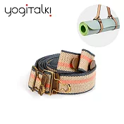【yogiTalki】Hug系列 瑜珈墊專用葫蘆扣收納織帶  灰卡其