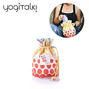 【yogiTalki】MIT 爵士.樂/紅樂曲 日本棉布 荷葉夾棉收納袋
