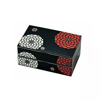 【東京食器】HAKOYA 百華系列 方型雙層便當盒-黑