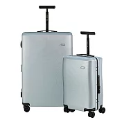 【BENTLEY】28吋+20吋 PC+ABS 鋁合金拉桿尊榮硬殼行李箱 二件組-銀