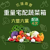 【鮮食優多】花蓮有機蔬菜箱『健康宅配』組合配送四次