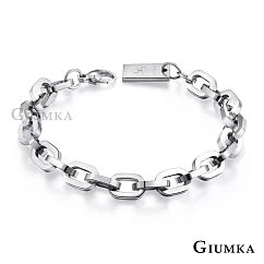 GIUMKA 情侶手鍊 白鋼 戀愛線索 單個價格 MB00689長方牌