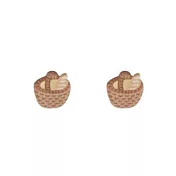 Snatch X 日日野餐 迷你野餐法國麵包大提籃耳環 / [PIKNIK] Large Basket of Baguettes Earrings