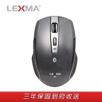 LEXMA B600R 2.4GHz+藍芽 雙模無線滑鼠-鐵灰