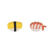 Snatch X 日日野餐 壽司系列 - 玉子燒+甜蝦壽司 - 貼耳耳環
