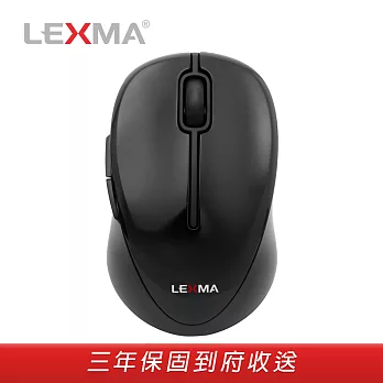 LEXMA M300R 2.4GHz 無線光學滑鼠-黑