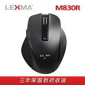 LEXMA M830R 2.4GHz 無線藍光滑鼠-黑色