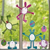 JAKO-O德國野酷-創意手作窗貼組–迷你兔子與彩蛋