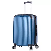 DF travel - 升級版多彩記憶玩色硬殼可加大閃耀鑽石紋28吋行李箱-共8色深藍