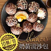【優鮮配】萌香菇奶黃流沙包(10顆/450g/包)-任選