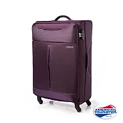 AT美國旅行者 20吋Sky商務休閒可擴充布面TSA登機箱(紫/灰)