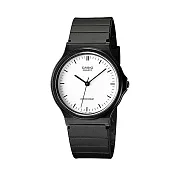 CASIO 卡西歐MQ-24極簡時尚指針中性錶- 白面黑針 7E