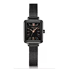 JULIUS聚利時 時光旅程復古米蘭錶帶腕錶-五色/18.5X22.5氣質黑