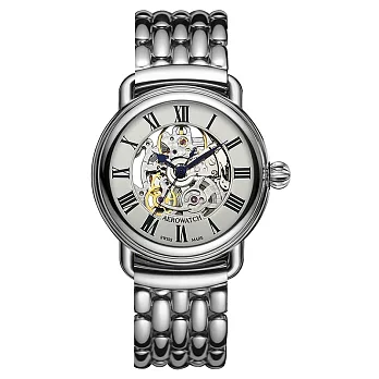AEROWATCH 瑞士愛羅錶 - 精雕鏤空機械男錶(鍊帶款)