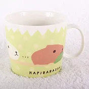 Kapibarasan 水豚君園野系列馬克杯。綠