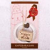 Kapibarasan 水豚君餅乾造型吊飾(二款)。粉