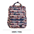 【HAPI+TAS】日本原廠授權 摺疊手提後背包- 米色倫敦風情