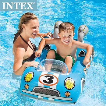 【INTEX】兒童造型游泳圈-3款可選 適用3~6歲 (59380)車子
