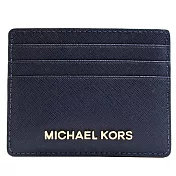 MICHAEL KORS 經典防刮證件名片夾-深藍(現貨+預購)深藍