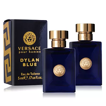 Versace Pour Homme Dylan Blue 狄倫正藍男性淡香水(5ml)X2 EDT-國際航空版