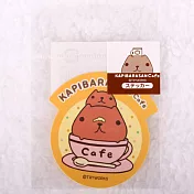 Kapibarasan 水豚君咖啡小舖貼紙-H款