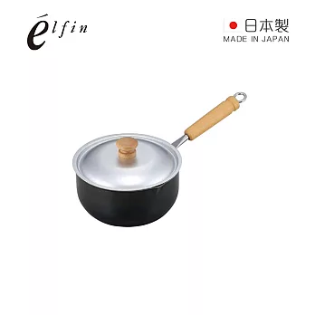 【日本高桑金屬】日製木柄片手鍛鐵鍋附蓋-16cm