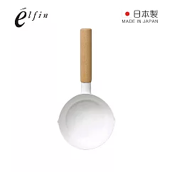 【日本高桑金屬】日製純白琺瑯牛奶鍋─12cm─直木柄