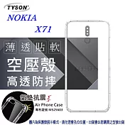 諾基亞 Nokia X71 高透空壓殼 防摔殼 氣墊殼 軟殼 手機殼透明