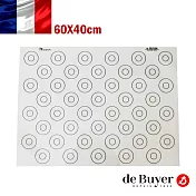法國【de Buyer】畢耶烘焙 馬卡龍專用不沾材質矽膠烘焙墊60x40公分