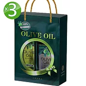 台糖富貴橄欖油禮盒3入組(頂級橄欖油750ml+純級橄欖油1000ml)