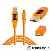 Tether Tools CU5430-ORG USB2.0傳輸線A公轉Micro B 5 Pin