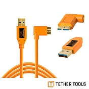 Tether Tools CU61RT15-ORG USB3.0傳輸線A轉 Micro B 直角