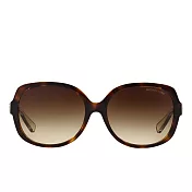 MICHAEL KORS 粗框透明琥珀色太陽眼鏡-棕色（現貨+預購）棕色