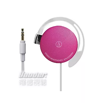 鐵三角 ATH-EQ300M 黑色 耳掛式耳機 超輕薄20g  粉色