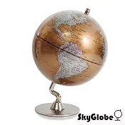 SkyGlobe 5吋七彩金色金屬底座地球儀(英文版)