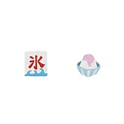 Snatch X 日日野餐 日本文化系列 - 夏天吃冰 - 貼耳耳環